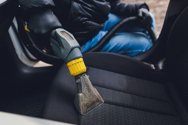 Car interior cleaning